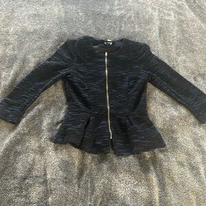 vintage divided coat/blazer with zip size 2 equivalent to XS see measurements